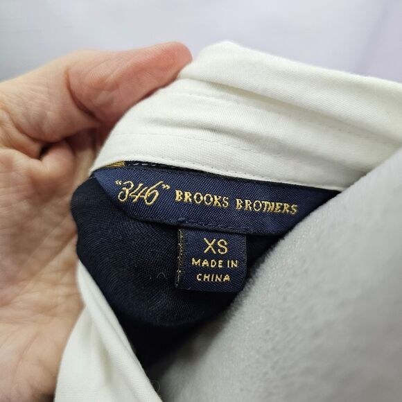 Brooks Brothers Navy Blue Long Sleeve Polo Shirt Size XS - Picture 6 of 9